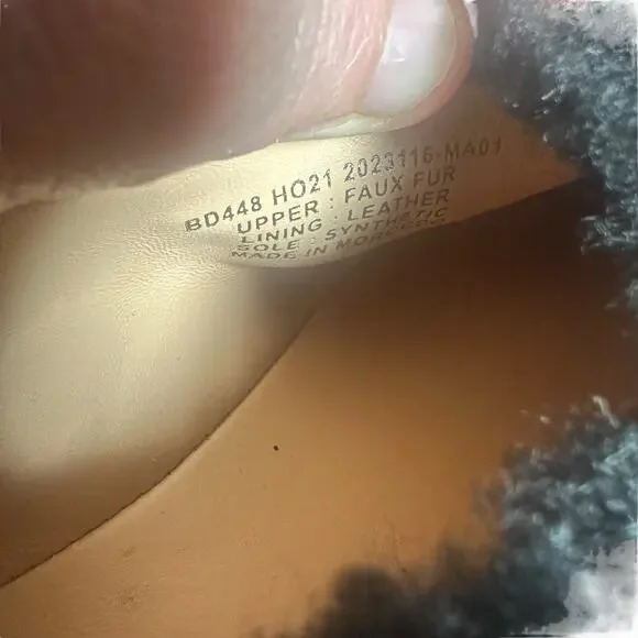 J. Crew Sherpa Flats with Elastic in Black - Size 8.5 - Picture 9 of 11